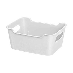 Корзинка универсальная 1.5 л Homver Mango 223300129/01, 190х140х80 мм, белая