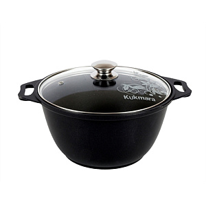 Кастрюля 3. 0 л, со стеклянной крышкой, к31а KUKMARA, 1/3