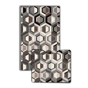 Комплект ковриков для ванной комнаты Dekorelle РЕЛАКС, RT068-B, разм.50x80см + 45х50см