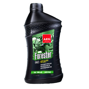 Масло 4-х тактное AEG Forester SAE 10W40 API SL JASO MA2 п/с. 1 л, 33624, для квадроциклов