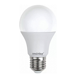 Лампочка светодиодная E27 15Вт 6000К Smartbuy шар, 10/100
