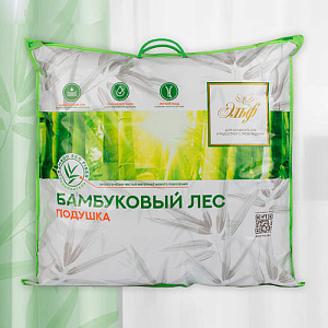 Подушка бамбук, 68х68 см, сатин, 1,1 кг