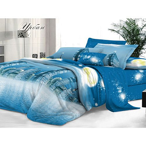 Комплект постельного белья, Sateen De Luxe, 2-спальный, Макси, Урбан