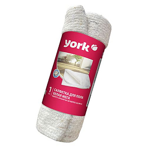 Тряпка для пола хлопковая 80х100 см белая МЕГА , плот. 260гр/м YORK, 5/30