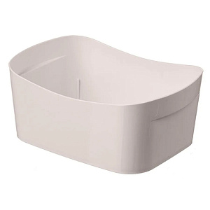 Корзинка универсальная 1.6 л Homver Poplar 221312727/06, 190х140х80 мм, бежевая