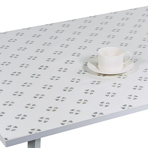 Силиконовое покрытие Dekorelle 049-S,  1.0x20 м, серебро/белый фон