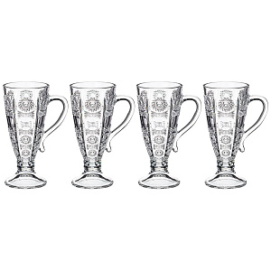 НАБОР ИЗ 4-Х КРУЖЕК, MUZA CRYSTAL, 250 МЛ. ВЫСОТА=16, 5 СМ., КОР=12НАБ.