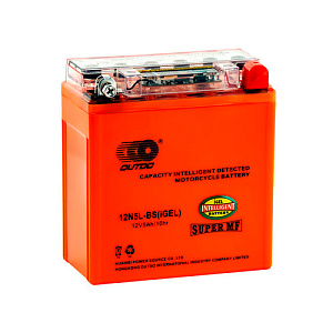 Аккумулятор OUTDO 12N5L-BS iGEL, 12В, 5А/ч, гелевый, обратная полярность