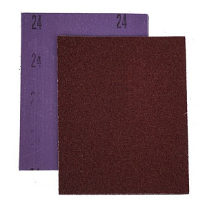 Шлиф шкурка №24 водостойкая на тканевой осн. 230*280, 50шт, 1/10