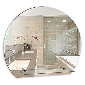 Зеркало MIXLINE, Елена, 570*480, ШВ с полкой