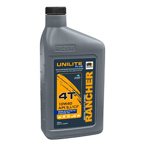 Масло Rancher UNILITE PLUS 4-тактное полусинтетическое10W40 API SJ/CF 0,946л