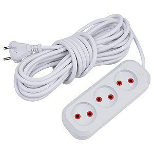 Удлинитель 3 розетки 10м, MOK3 1/40