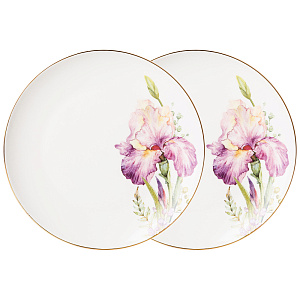 НАБОР ТАРЕЛОК ЗАКУСОЧНЫХ LEFARD, IRISES, 2 ШТ. 20 СМ, КОР=24НАБ.