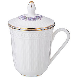 КРУЖКА ЗАВАРОЧНАЯ LEFARD, LILAC, С КРЫШКОЙ И СИТОМ 350 МЛ, КОР=36ШТ.