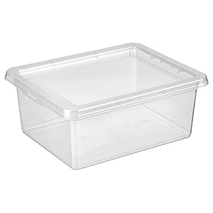 Ящик для хранения 17 л Homver Palm 221300501/00, 420х340х175 мм, бесцветный