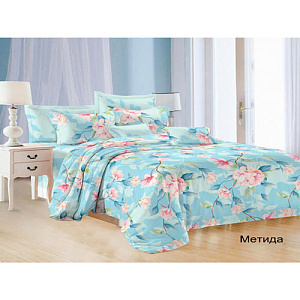 Комплект постельного белья Satin collection Евро, метида