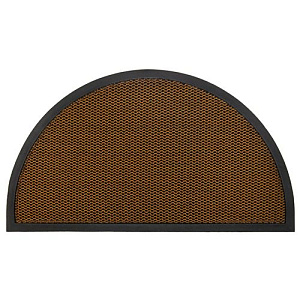 Коврик Grid 60х90 см, полуовал, черный/оранжевый, SUNSTEP™