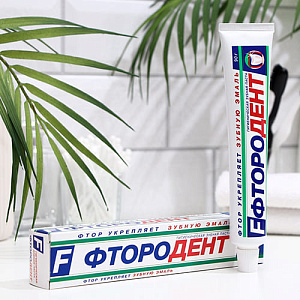 Зубная паста Весна Фтородент 90г в футляре, 6/48