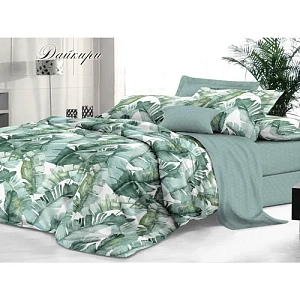 Комплект постельного белья Sateen De Luxe 1,5-спальный, наволочки 2 шт 50х70 см, дайкири
