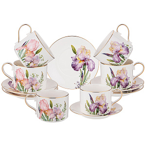 ЧАЙНЫЙ НАБОР LEFARD, IRISES, НА 6 ПЕР. 12 ПР. 300 МЛ, КОР=8НАБ.