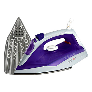 Утюг MAXTRONIC MAX-275, PL-CR/2, фиолетовый + белый