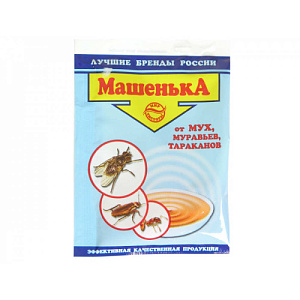 Средство от тараканов, мух, муравьев Машенька 10гр гранулы, 10/100