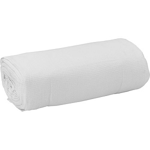 Полотно х/б вафельное, 60м*45см, белое, плотность 150 +/-5 г/м*2, инд. уп, 1/6