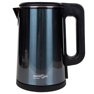 Чайник MAXTRONIC MAX-609 1800 Вт, нержавеющая сталь, 2,2 л, темно-синий