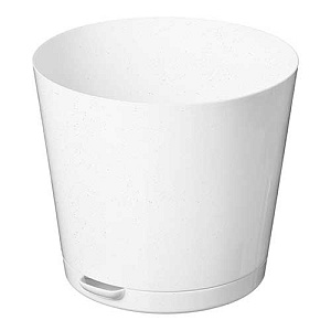 Горшок для цветов 2 л Homver Oregano 221602433/01, 160 мм, с прикорневым поливом, мраморный