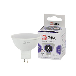 Лампочка ЭРА LED MR16-GU5. 3-6W-860, 10/100