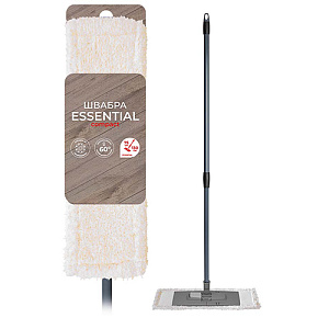 Швабра универсальная Homver Essential Compact 231201900/00, телескопическая рукоятка, 130 см