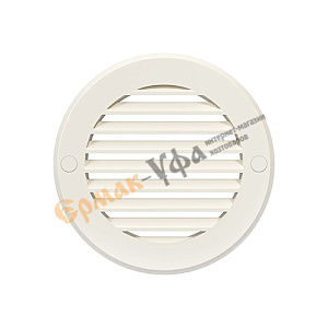 Решетка вентиляционная D130 круглая с фланцем D100 10РКН Ivory, слоновая кость, ERA, 1/55