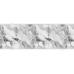 Экран для ванны ПРЕМИУМ А, алюм. профиль 1, 5 серый мрамор