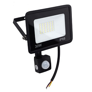 Прожектор светодиодный с датчиком движения 30W, 1/30