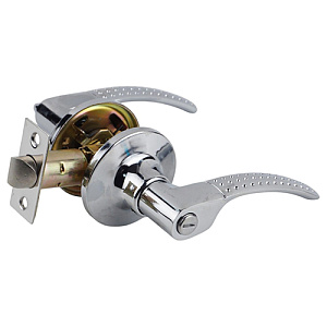 Ручка защелка дверная фиксатор WC GROX ЗВ6-TR-02 CP, хром 1/30