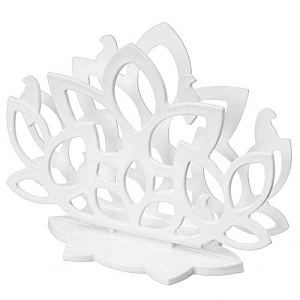 Салфетница Homver Verona 221109529/01, 139х58х105 мм, белая