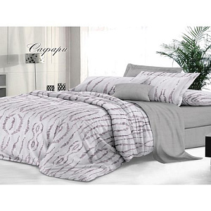 Комплект постельного белья Sateen De Luxe, 2-спальный Макси, сафари