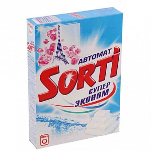 Порошок стиральный Сорти, АВТОМАТ 350 гр Суперэконом, 24/24