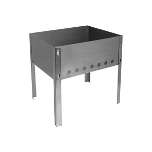 Мангал 300х240х300 мм сборный без шампуров, в коробке, HOT POT, 1/20