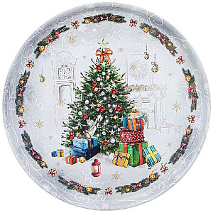 ПОДНОС СЕРВИРОВОЧНЫЙ AGNESS, НОВЫЙ ГОД, 33*2, 1 СМ