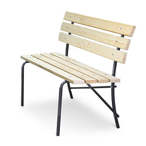 Скамейка дачная 890х1200х615 мм 1,2м, не окрашена, LAKSI, 1/1