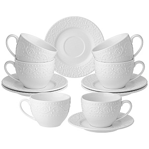 ЧАЙНЫЙ НАБОР LEFARD, FLORAL, НА 6 ПЕР. 12 ПР. 290 МЛ, КОР=4НАБ.