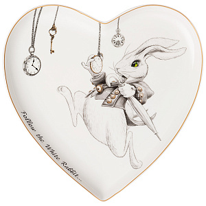 ТАРЕЛКА LEFARD, WONDERLAND, СЕРДЦЕ 21, 5*2 СМ, КОР=48ШТ.