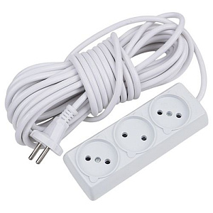 Удлинитель 3 розетки 10м, TRIPP 1/40