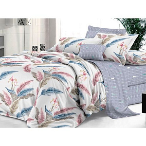 Комплект постельного белья Sateen De Luxe, 1,5-спальный, наволочки 2 шт, 50х70 см, инна
