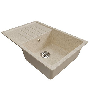 Мойка ML-GM19 с крылом, бежевая, 328, 750*500*200мм NEW