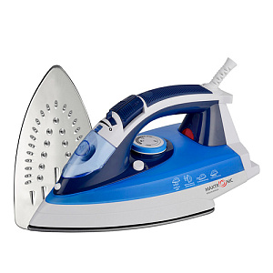 Утюг MAXTRONIC MAX-276, PL-SS/2, темно-синий+голубой+белый