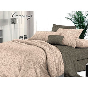Комплект постельного белья Sateen De Luxe, 2-спальный макси, сингапур
