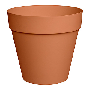 Горшок для цветов 10 л Homver Tarragon 221610632/01, 280 мм, со вставкой, терракотовый